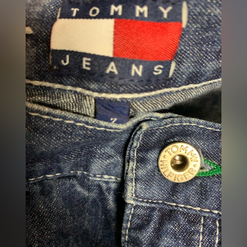 Vintage Tommy Hilfiger Relaxed Fit Wide Leg Carpenter Jeans Size 7 30” - Picture 3 of 7